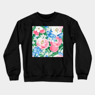 Roses nd forgetmenots Crewneck Sweatshirt